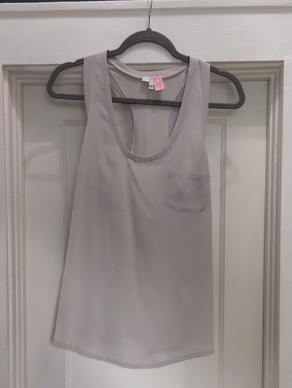 Joie Gray Silk Tank